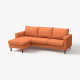 Sofa 3-osobowa z szezlongiem, Tonerud czerwonobrązowy SALTSJÖBADEN 496.275.66