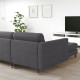 Sofa 4-osobowa, z szezlongiem/Gunnared ciemnoszary/drewno LANDSKRONA 592.703.73