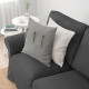 Sofa 3-osobowa, z szezlongiem/Tallmyra średnioszary EKTORP 594.305.50