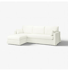 Трехместный диван с шезлонгом, слева, Hallarp белый HILLARP 594.896.92