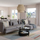 Sofa 4-osobowa z szezlongiem, Tonerud szary SÖDERHAMN 595.022.93