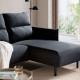 Sofa 3-osobowa z szezlongiem, Saxemara czarnoniebieski MANNARP 595.986.72