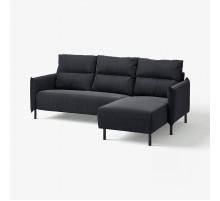 Sofa 3-osobowa z szezlongiem, Saxemara czarnoniebieski MANNARP 595.986.72