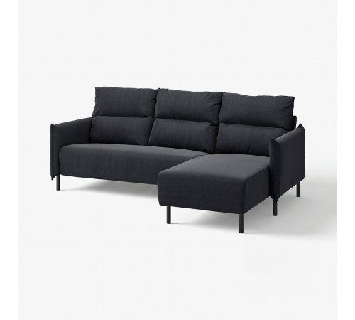 Sofa 3-osobowa z szezlongiem, Saxemara czarnoniebieski MANNARP 595.986.72