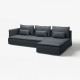 Sofa 4-osobowa z szezlongiem, i otwarty koniec Knäbäck/antracyt SÖDERHAMN 596.071.72