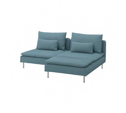 Sofa 2-osobowa z szezlongiem, Fridtuna ciemny szaroniebieski SÖDERHAMN 596.217.62