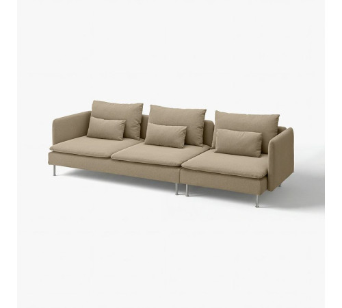 Sofa 4-osobowa, Johanneshov brązowobeżowy SÖDERHAMN 596.220.16