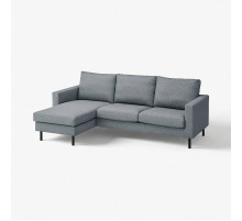 Sofa 3-osobowa z szezlongiem, Gunnared średnioszary SALTSJÖBADEN 596.225.92