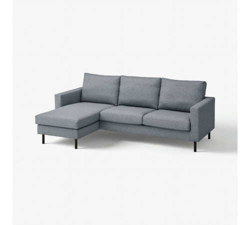 Sofa 3-osobowa z szezlongiem, Gunnared średnioszary SALTSJÖBADEN 596.225.92