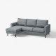 Sofa 3-osobowa z szezlongiem, Gunnared średnioszary SALTSJÖBADEN 596.225.92