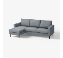 Sofa 3-osobowa z szezlongiem, Gunnared średnioszary SALTSJÖBADEN 596.275.42