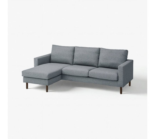 Sofa 3-osobowa z szezlongiem, Gunnared średnioszary SALTSJÖBADEN 596.275.42