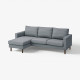 Sofa 3-osobowa z szezlongiem, Gunnared średnioszary SALTSJÖBADEN 596.275.42