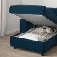 Sofa 4-osobowa, z szezlongiem/Djuparp ciemnozielononiebieski VIMLE 694.336.09