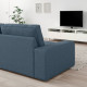 Sofa 3-osobowa z szezlongiem, Gunnared niebieski KIVIK 694.847.74