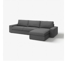 Sofa 4-osobowa z szezlongiem, Tallmyra średnioszary KIVIK 694.847.88