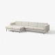 Sofa 5-osobowa z szezlongami, Gunnared beżowy/czarny/drewno LANDSKRONA 694.911.52
