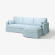 Sofa 3o z szezlongiem, prawy, Kilanda bladoniebieski HYLTARP 694.958.38