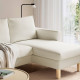 Sofa 3-osobowa z szezlongiem, Blekinge biały SALTSJÖBADEN 695.792.01