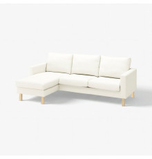 Sofa 3-osobowa z szezlongiem, Blekinge biały SALTSJÖBADEN 695.792.01