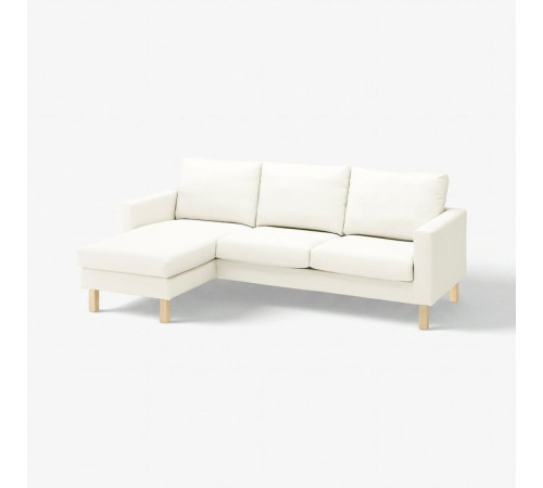 Sofa 3-osobowa z szezlongiem, Blekinge biały SALTSJÖBADEN 695.792.01