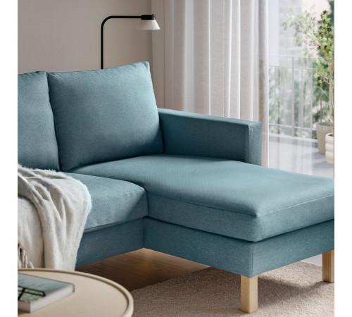 Sofa 3-osobowa z szezlongiem, Fridtuna ciemny szaroniebieski SALTSJÖBADEN 696.021.50