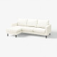 Sofa 3-osobowa z szezlongiem, Blekinge biały SALTSJÖBADEN 696.225.96