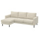 Sofa 3-osobowa z szezlongiem, Fridtuna jasnobeżowy SALTSJÖBADEN 696.226.00