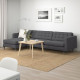 Sofa 4-osobowa, z szezlongiem/Gunnared ciemnoszar/metal LANDSKRONA 792.703.72