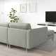Sofa 3-osobowa, z szezlongiem/Gunnared jasnozielony/metal LANDSKRONA 792.726.82