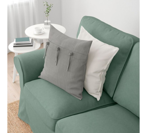 Sofa 3-osobowa, z szezlongiem/Tallmyra jasnozielony EKTORP 794.305.49