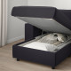 Sofa 4-osobowa z szezlongiem, z szerokimi podłokietnikami/Djuparp ciemnoszary VIMLE 794.326.90