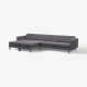 Sofa 5-osobowa z szezlongami, Gunnared ciemnoszary/drewno/czarny LANDSKRONA 794.442.21