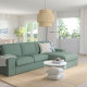 Sofa 3-osobowa z szezlongiem, Tallmyra jasnozielony KIVIK 794.847.78