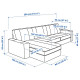 Sofa 3-osobowa z szezlongiem, Tallmyra ciemnozielony KIVIK 794.848.20
