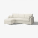 Трехместный диван с шезлонгом, слева, Gransel natural HYLTARP 794.896.86