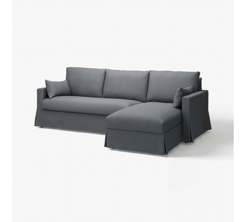 Sofa 3o z szezlongiem, prawy, Gransel szary HYLTARP 795.149.64