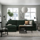 Sofa 3o z szezlongiem, lewy, Tallmyra ciemnozielony HYLTARP 795.150.20