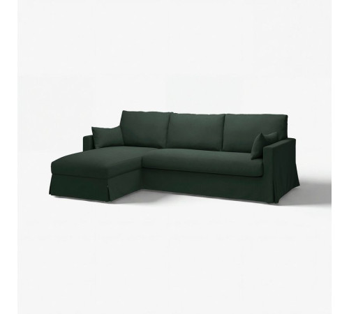 Sofa 3o z szezlongiem, lewy, Tallmyra ciemnozielony HYLTARP 795.150.20