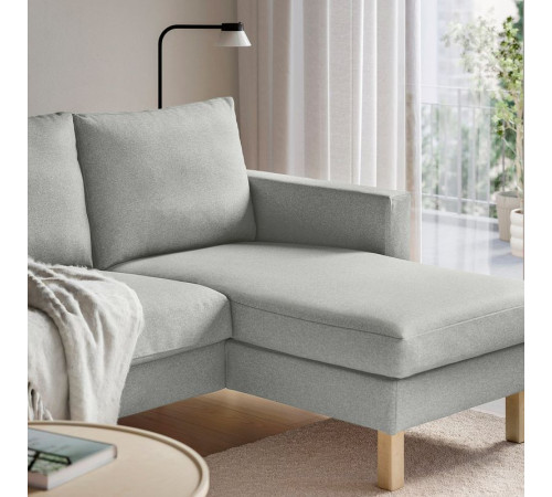 Sofa 3-osobowa z szezlongiem, Tonerud szary SALTSJÖBADEN 795.792.05