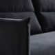 Sofa 4-osobowa z szezlongiem, Saxemara czarnoniebieski MANNARP 796.040.78