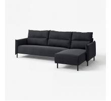 Sofa 4-osobowa z szezlongiem, Saxemara czarnoniebieski MANNARP 796.040.78