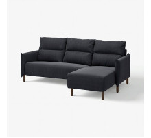 Sofa 3-osobowa z szezlongiem, Saxemara czarnoniebieski MANNARP 796.191.69