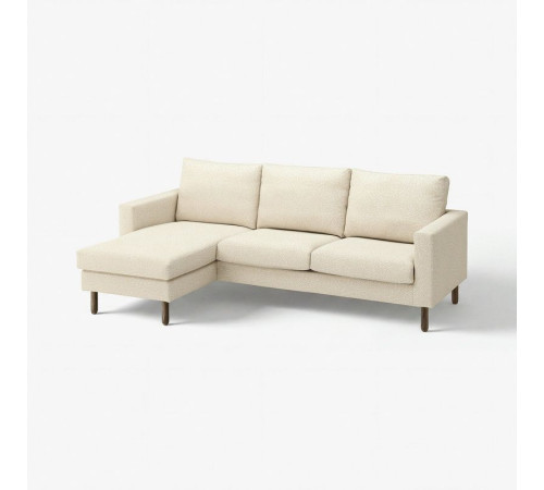 Sofa 3-osobowa z szezlongiem, Vittangi jasnobeżowy/biały SALTSJÖBADEN 796.276.64