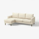 Sofa 3-osobowa z szezlongiem, Vittangi jasnobeżowy/biały SALTSJÖBADEN 796.276.64
