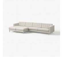 Sofa 5-osobowa, z szezlongami Gunnared/beżowy metal LANDSKRONA 894.353.39