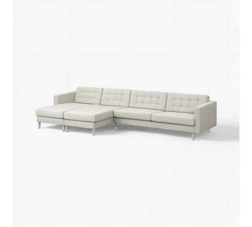 Sofa 5-osobowa, z szezlongami Gunnared/beżowy metal LANDSKRONA 894.353.39