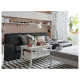 Sofa 3-osobowa, z szezlongiem/Grann/Bomstad czarny KIVIK 894.431.84