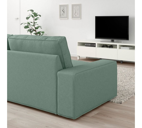 Sofa 4-osobowa z szezlongiem, Tallmyra jasnozielony KIVIK 894.847.87