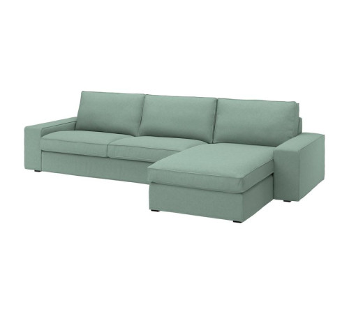 Sofa 4-osobowa z szezlongiem, Tallmyra jasnozielony KIVIK 894.847.87